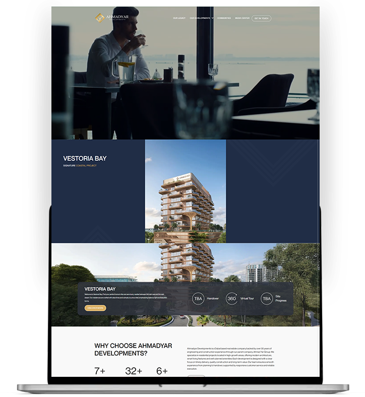 Real Estate Website Design in Dubai