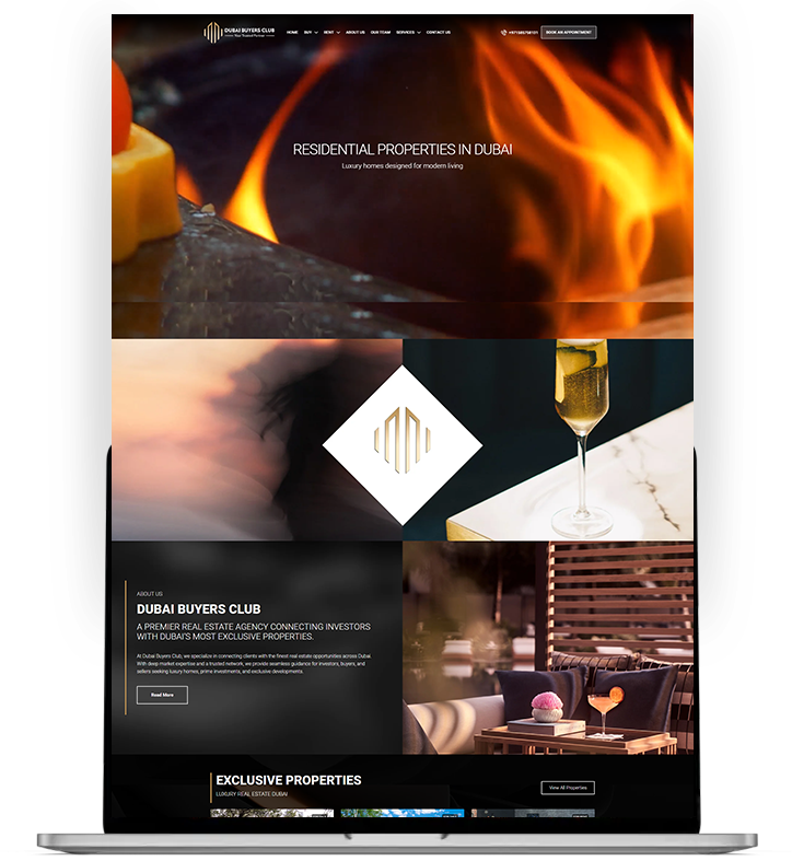 real estate web design